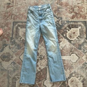 MOTHER The Hustler Ankle Fray Jeans